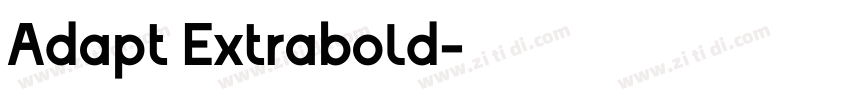 Adapt Extrabold字体转换